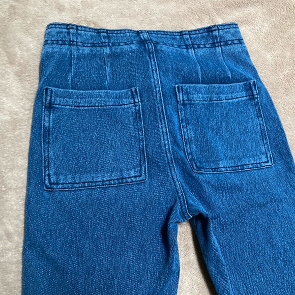 Pilcro Anthropologie High Rise trouser Boot Cut Jeans Blue Denim - size 0 - Picture 7 of 15